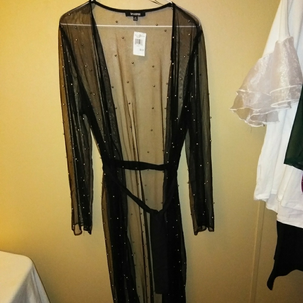 Mesh Studded Duster
